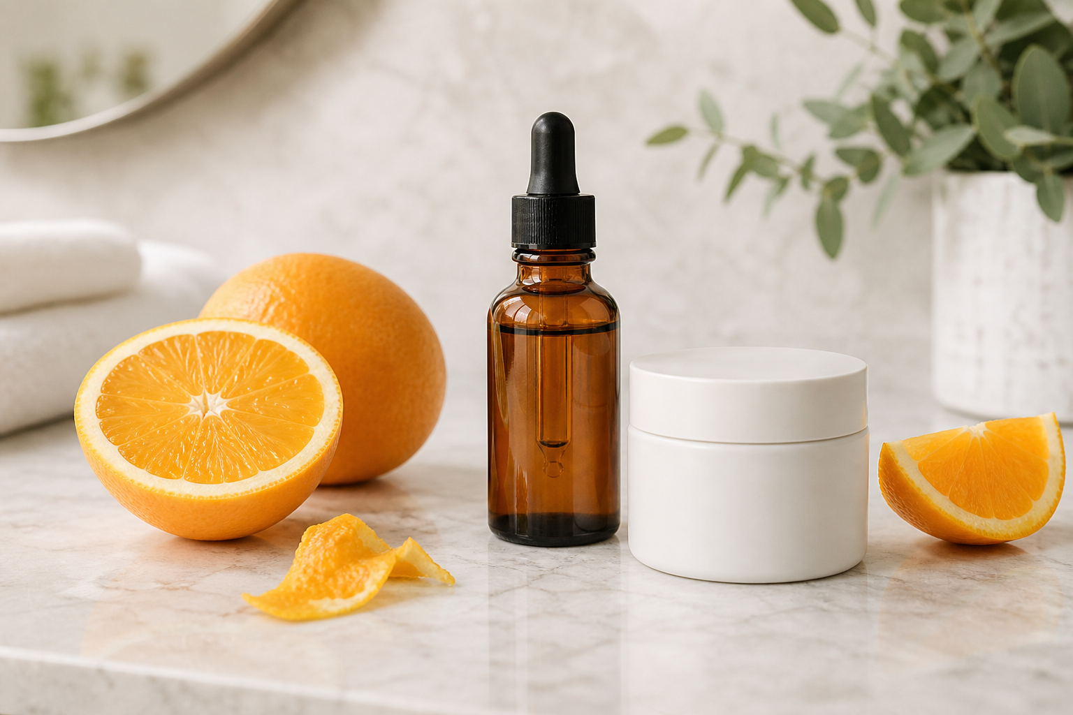 Witamina C w pielęgnacji - serum i krem z witaminą C